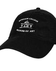 Black cap with 'Bowdoin College Museum of Art' logo on a white background