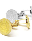 Gold and silver cufflinks