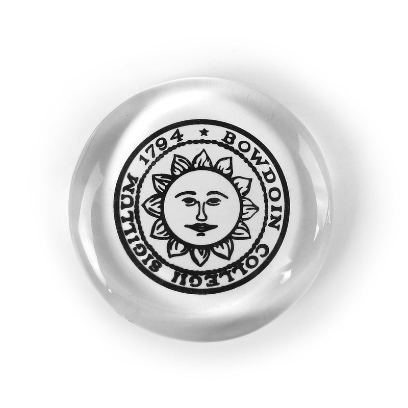 Glass Paperweight with Bowdoin Seal The Bowdoin Store