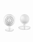Silver cufflinks with engraved Bowdoin College seal