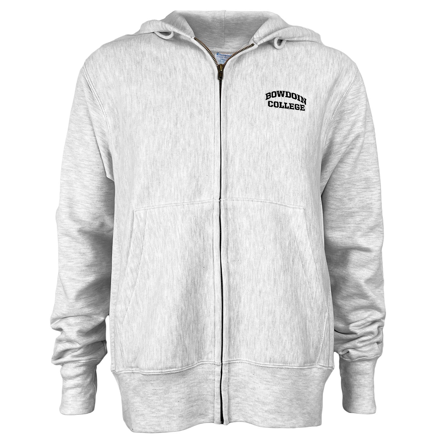 Grey Champion College Sweatshirts Jacket Bowdoin College Reverse