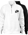 Black and white quarter zips.