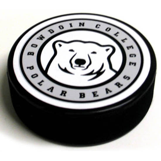 Bowdoin Polar Bears Hockey Puck