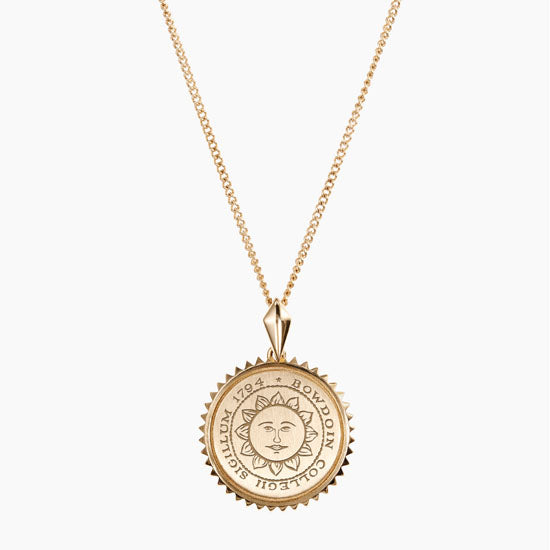 Bowdoin Seal Sunburst Necklace from Kyle Cavan