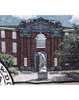 Detail of Hyde Plaza and Sargent Gym.