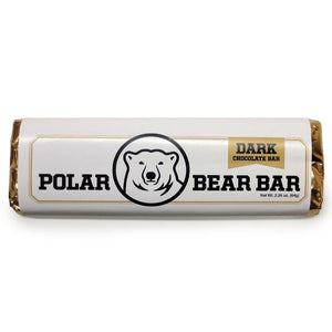 Dark chocolate Polar Bear Bar.