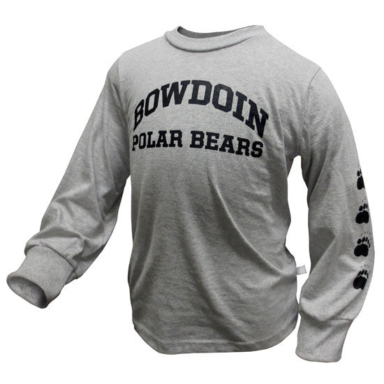 Toddler Long-Sleeved Bowdoin Polar Bears Tee