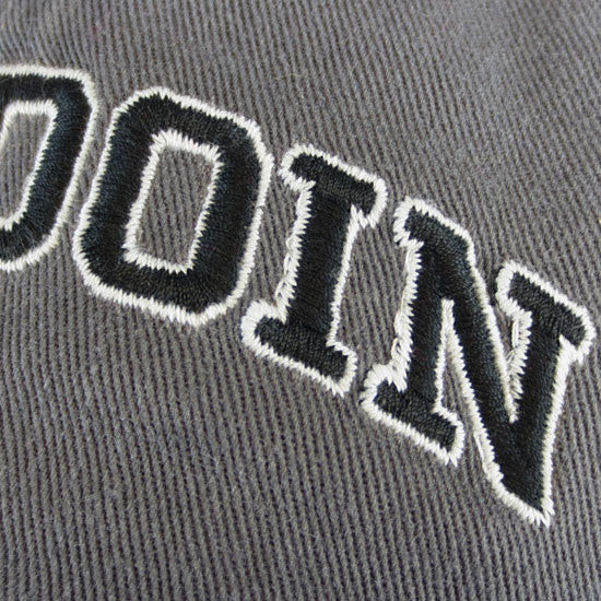 Gray Hat with Arched Bowdoin and Paw on Back – The Bowdoin Store