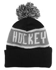 Right side of hat showing word HOCKEY.