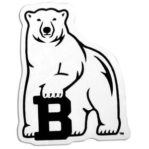Small magnet with Bowdoin polar bear mascot imprint.