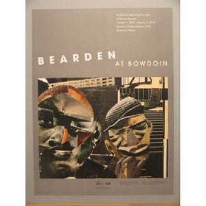 Bearden at Bowdoin exhibition poster.