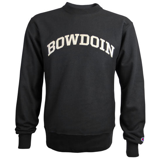 Black Reverse Weave Crew from Champion – The Bowdoin Store