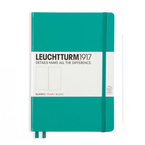 Medium notebook in emerald blue-green