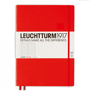 Master slim notebook in red