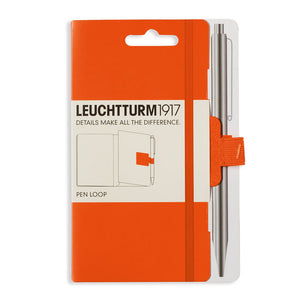 Elastic pen loop and packaging in orange