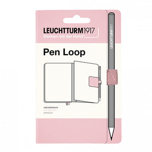 Elastic pen loop and packaging in powder pink