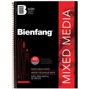 Spiral-bound Bienfang Mixed Media pad.