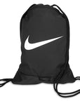 Reverse side of Brasilia back sack showing zippered top and white Nike Swoosh imprint.