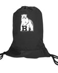 Brasilia drawstring backsack with polar bear imprint.