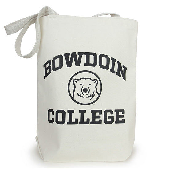 Canvas Tote with Bowdoin College & Medallion