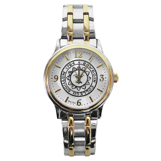 Bulova Two-Tone Silver and Gold Men\'s Wristwatch Shop Bulova Two-Tone Watch at Nummi Jewelers Today main image 3