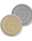 Gold and silver lapel pins.