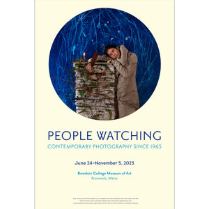People Watching exhibition poster from Bowdoin College Museum of Art