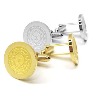 Gold and silver cufflinks