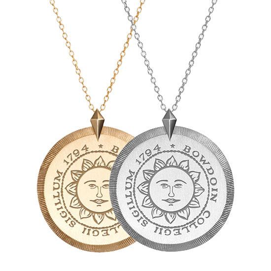 Gold and silver florentine necklaces