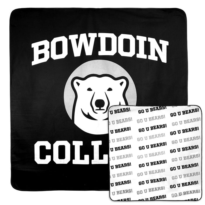 Reversible Bowdoin Go U Bears Blanket from League