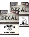 Removable mini decals with mascot and mascot medallion.