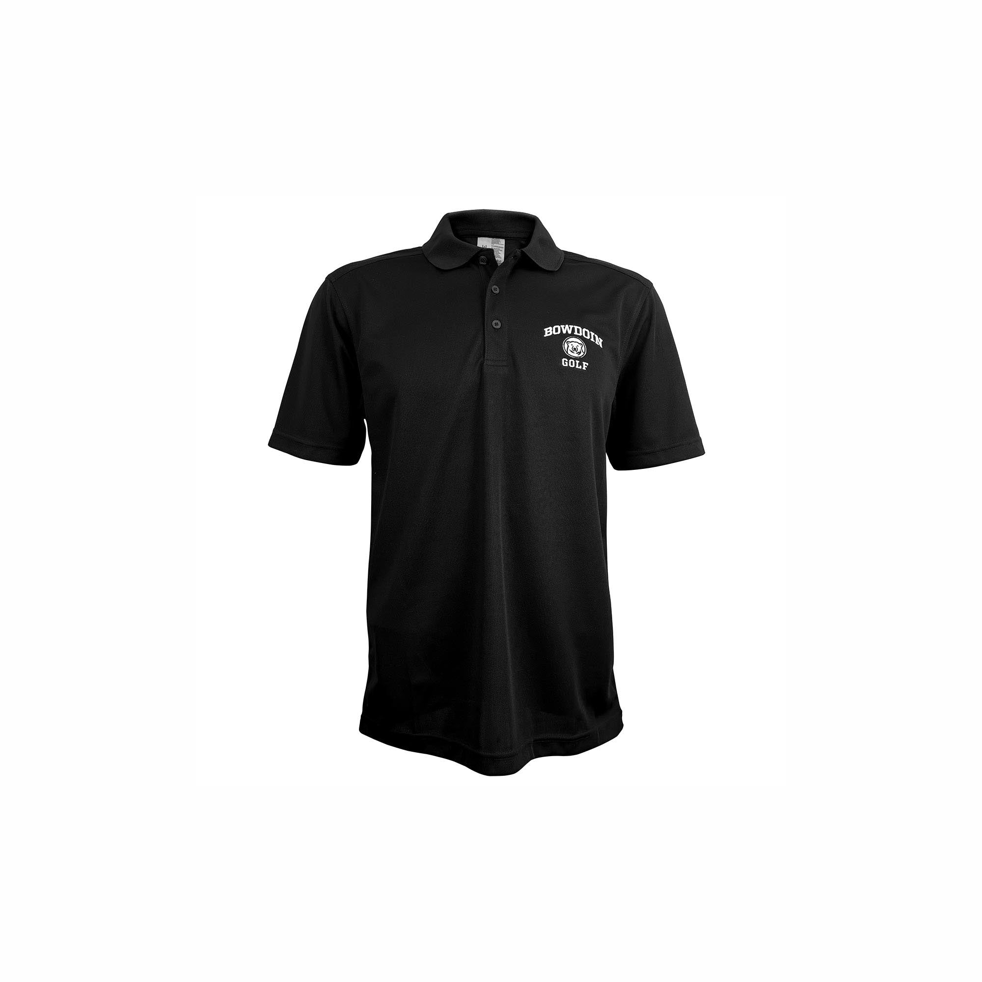Black Bowdoin Golf polo shirt