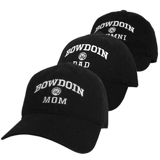 Bowdoin Mom, Dad, and Alumni hats