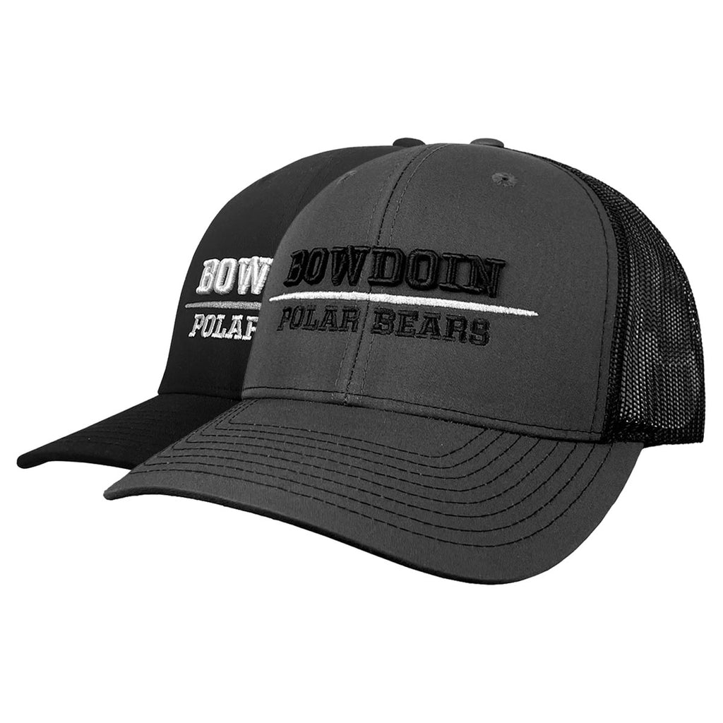 Black and charcoal grey variants of hats.