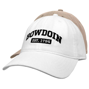 Both colors Bowdoin Est. 1794 hats