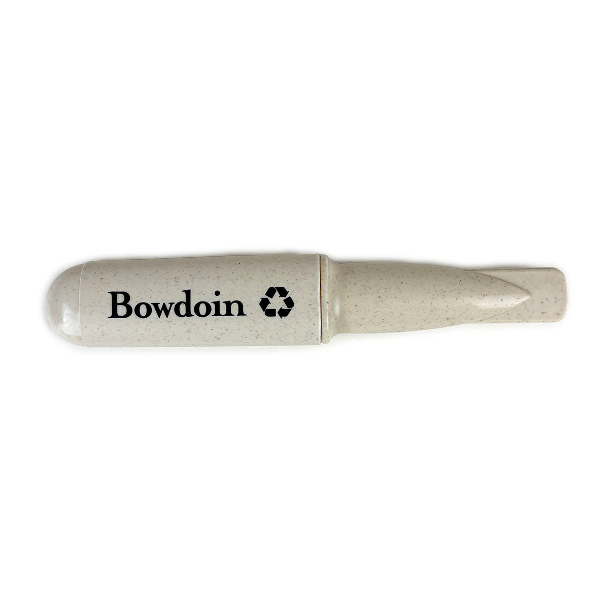 Packed utensil set with 'Bowdoin' branding on a white background