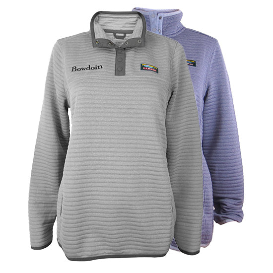 Women's Air Light pullover in grey and purple.