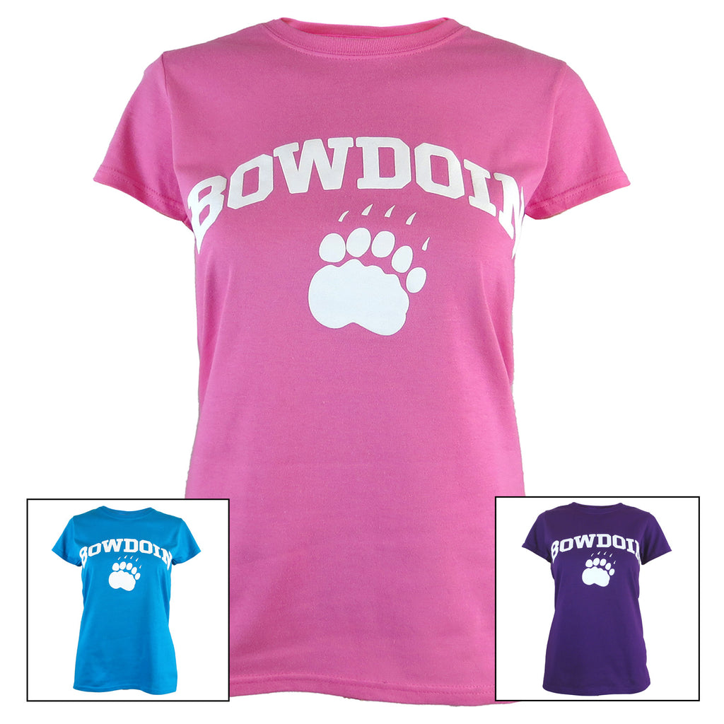 3 colors of Bowdoin Missy Tee