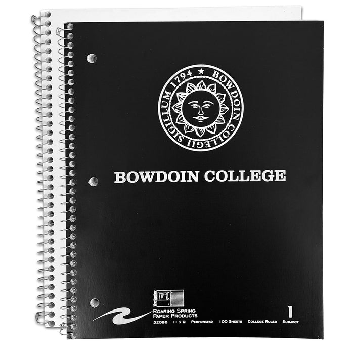 100-Sheet Notebook with Bowdoin College Seal