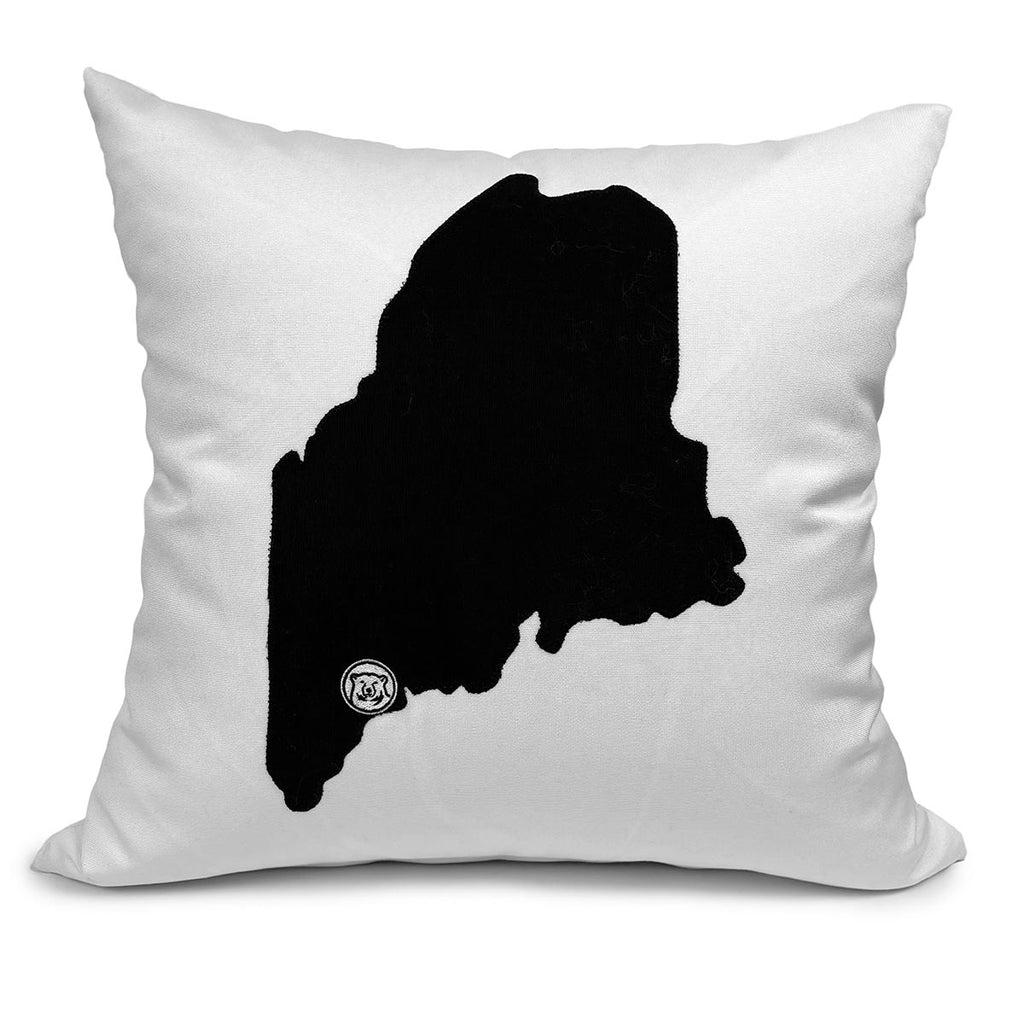 State of Maine Medallion Pillow from Harpswell Island Designs