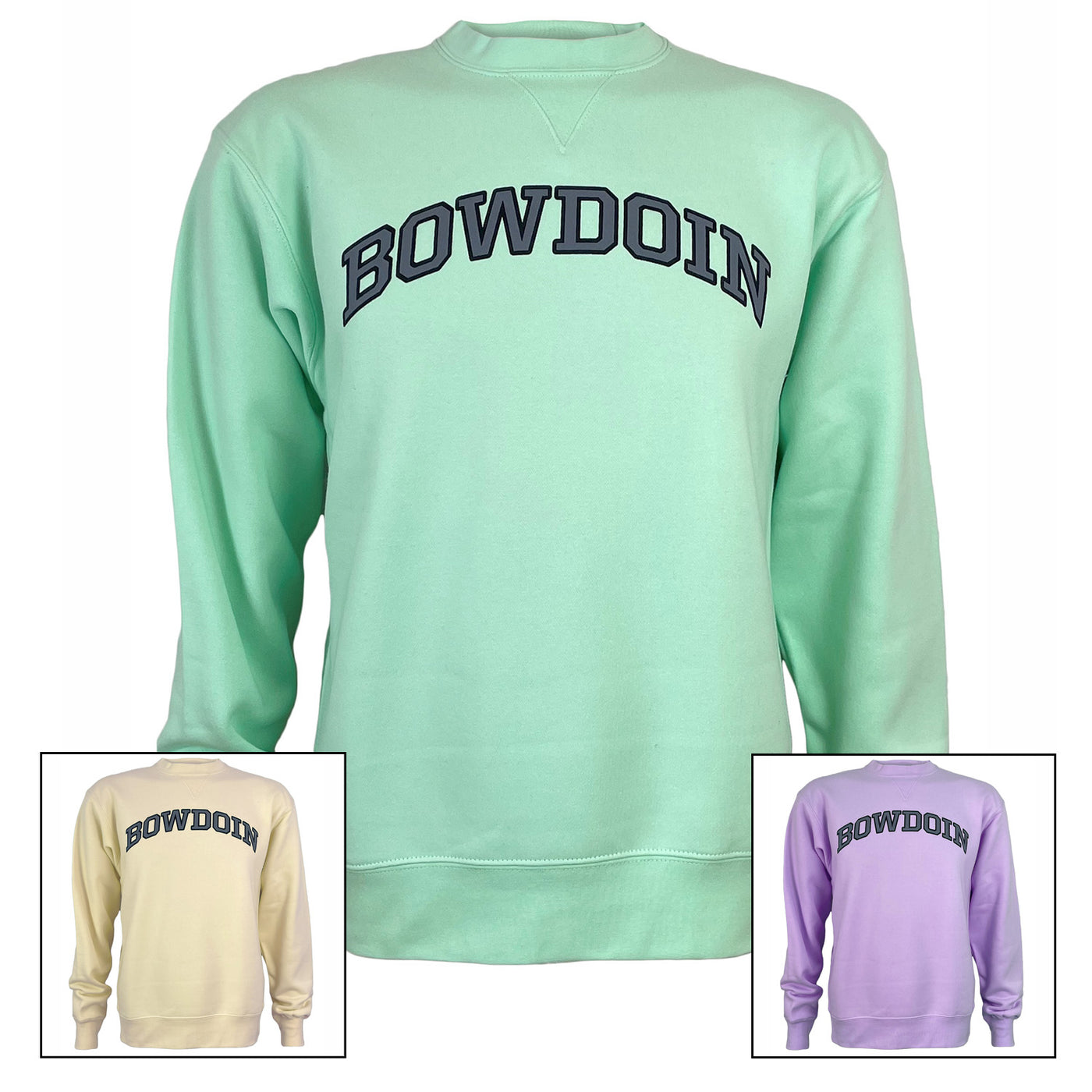 Big Cotton Crew with Arched Bowdoin – The Bowdoin Store