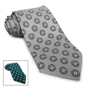 2 colors of Bowdoin seal tie.