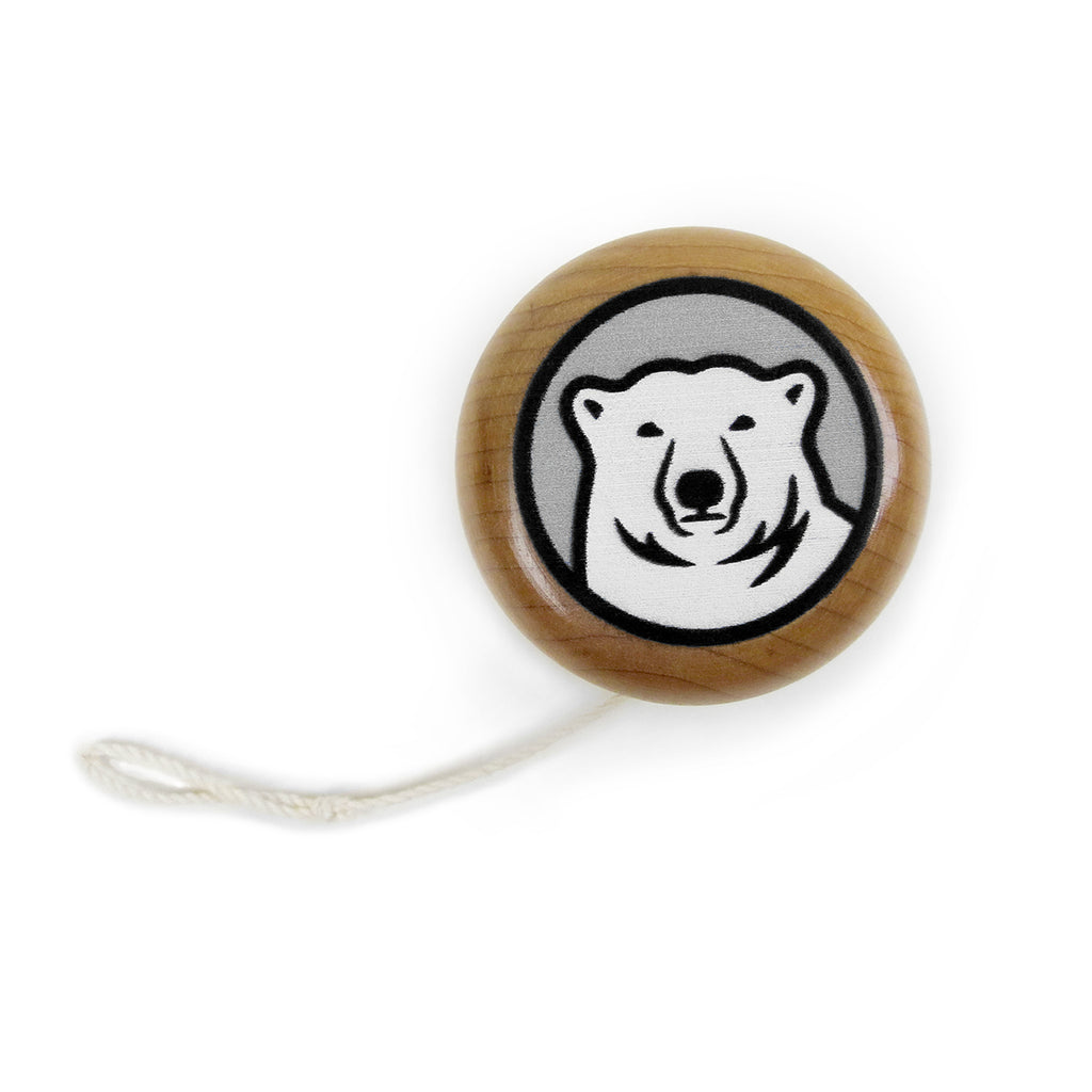 Wooden Yo-yo with Mascot Medallion