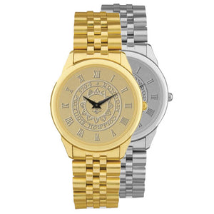 Gold and silver rolled link watches