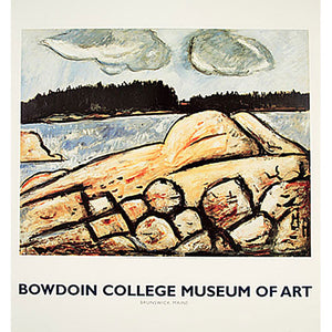 Bowdoin College Museum of Art poster with print of After the Storm, Vinalhaven by Marsden Hartley