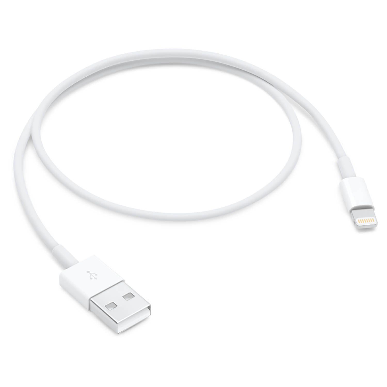 0.5 meter white lightning to USB cable