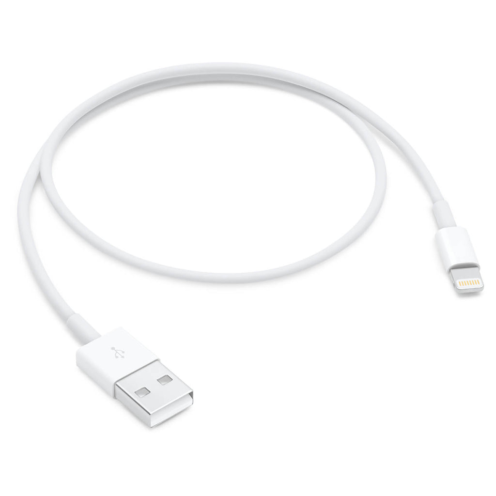 0.5 meter white lightning to USB cable