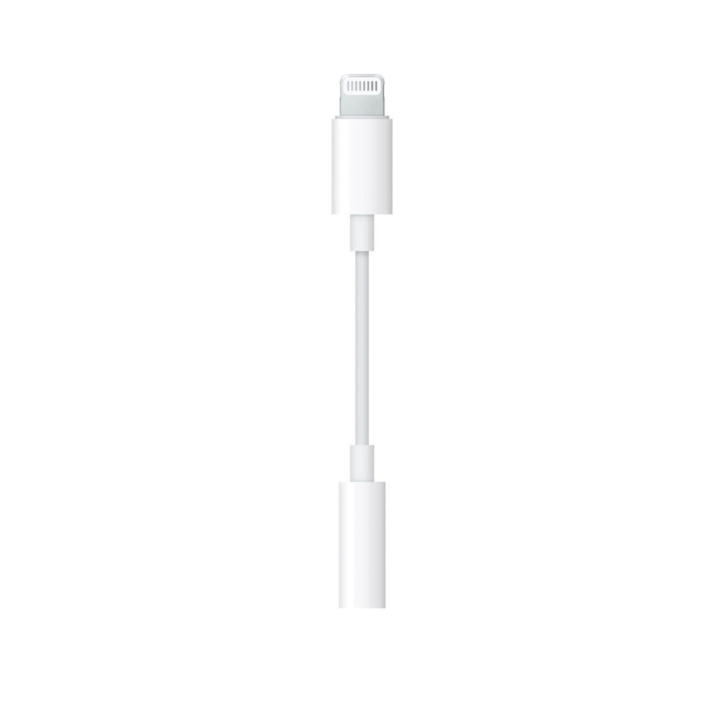 White audio to lightning adapter