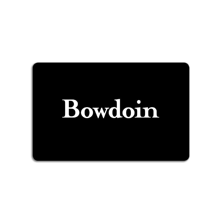 Black plastic card with white BOWDOIN wordmark.