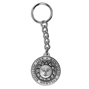 Embossed sun seal key chain